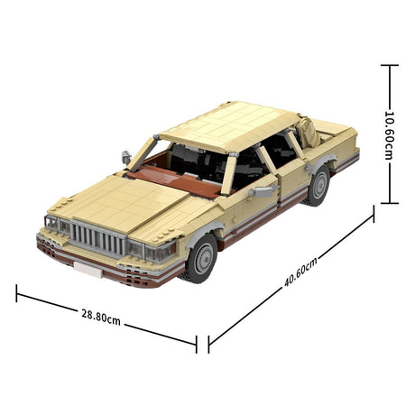 MOC - 123044 Lincoln Town Car 1990 Klemmbausteine - LesDiy - Klemmbausteine