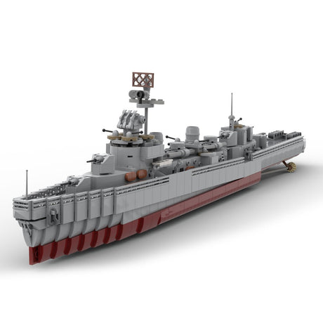 MOC - 124716 1/200 Scale Fletcher - Class Destroyer - LesDiy - Klemmbausteine