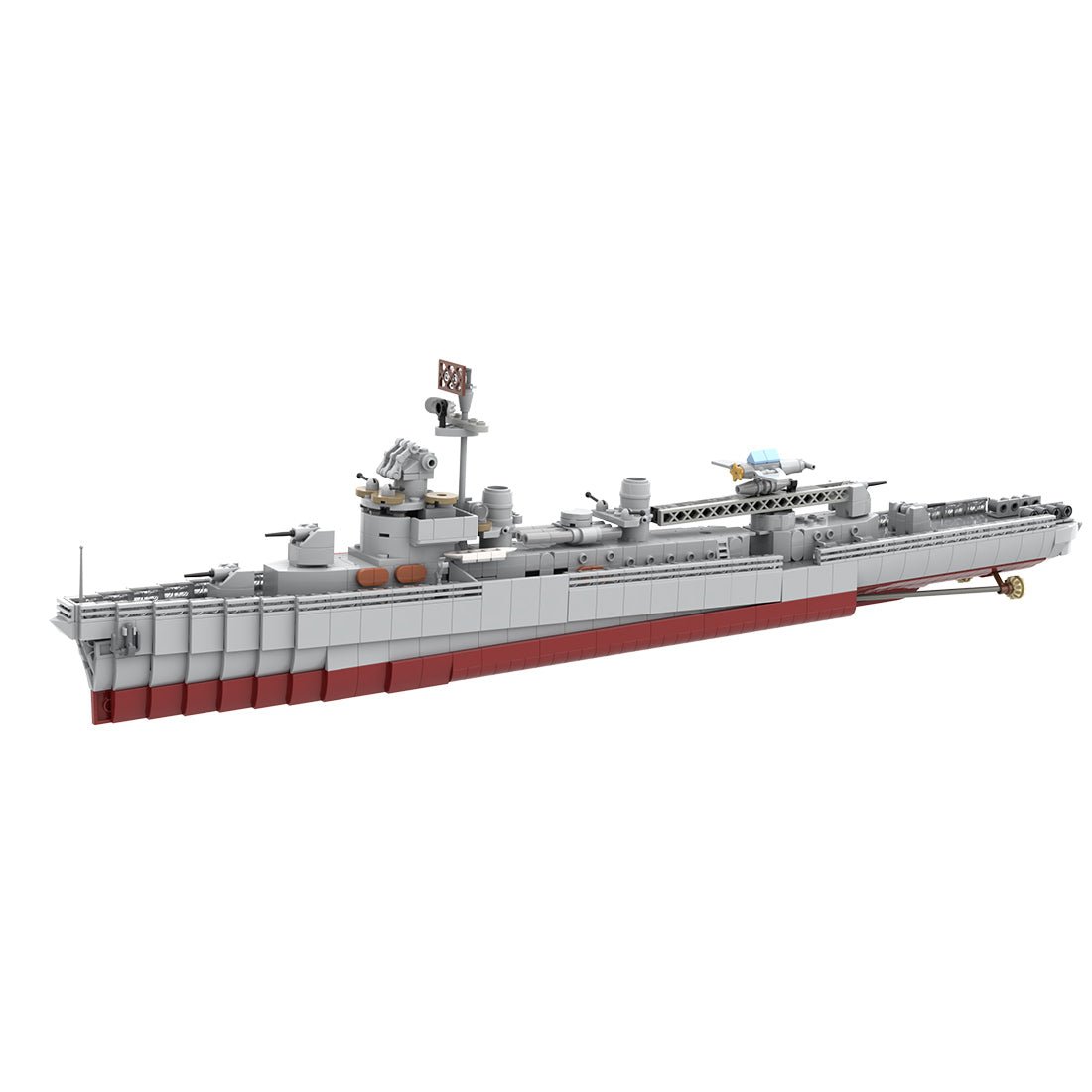MOC - 124716 1/200 Scale Fletcher - Class Destroyer - LesDiy - Klemmbausteine