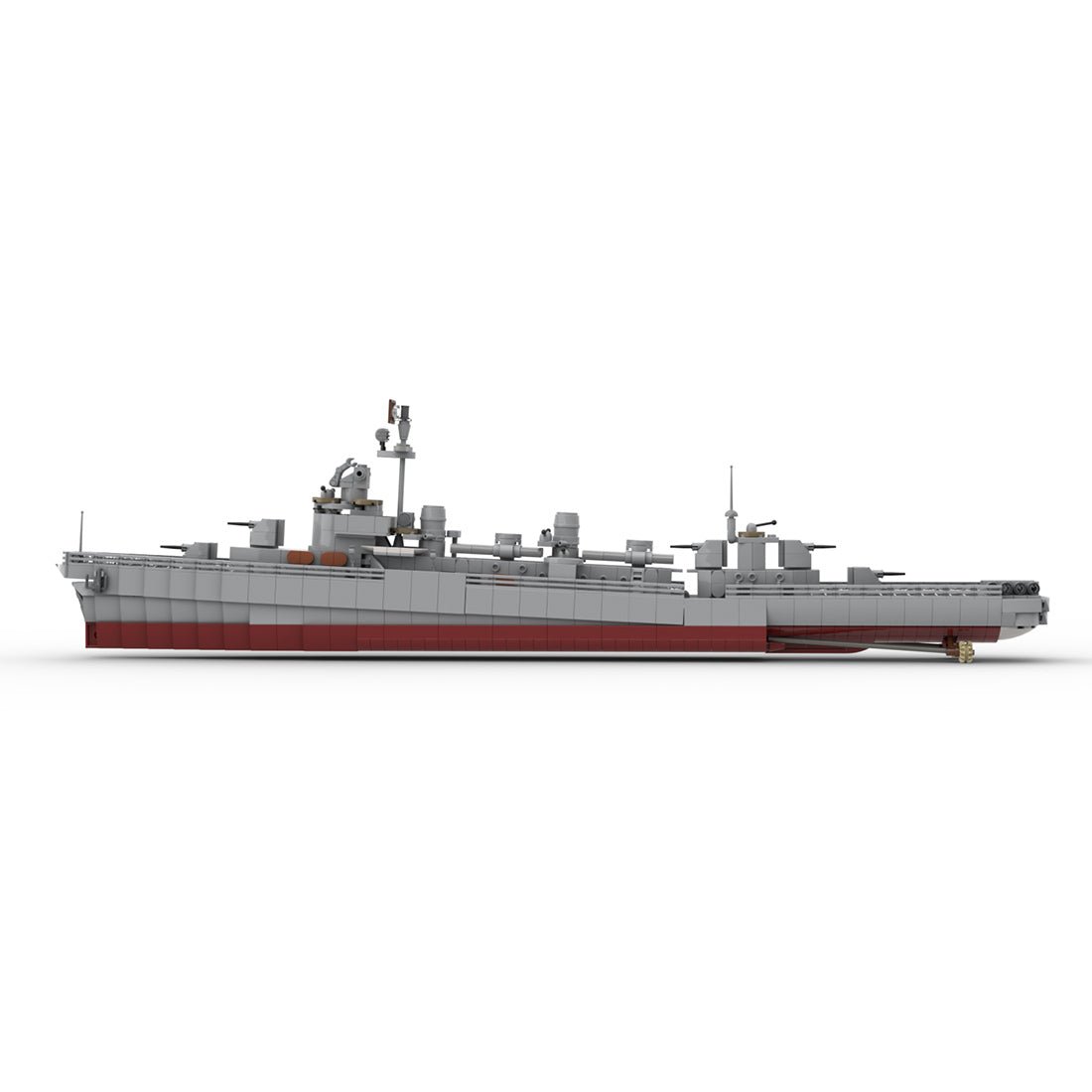 MOC - 124716 1/200 Scale Fletcher - Class Destroyer - LesDiy - Klemmbausteine
