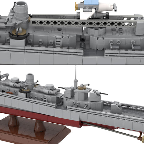 MOC - 124716 1/200 Scale Fletcher - Class Destroyer - LesDiy - Klemmbausteine