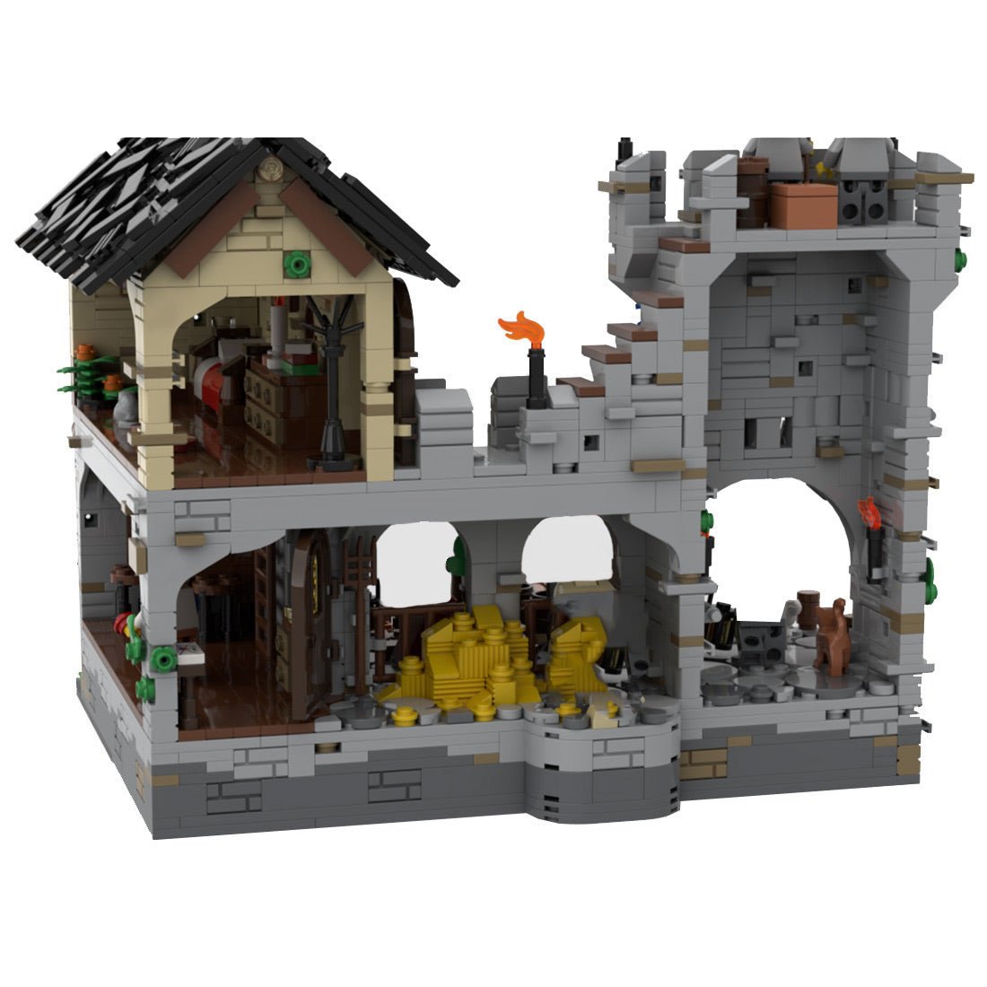 MOC - 124794 Medieval Harbor Klemmbausteine - LesDiy - Klemmbausteine