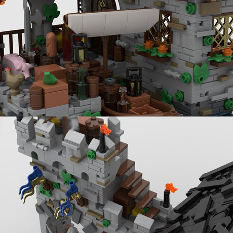 MOC - 124794 Medieval Harbor Klemmbausteine - LesDiy - Klemmbausteine