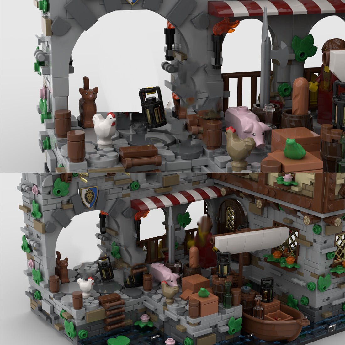 MOC - 124794 Medieval Harbor Klemmbausteine - LesDiy - Klemmbausteine