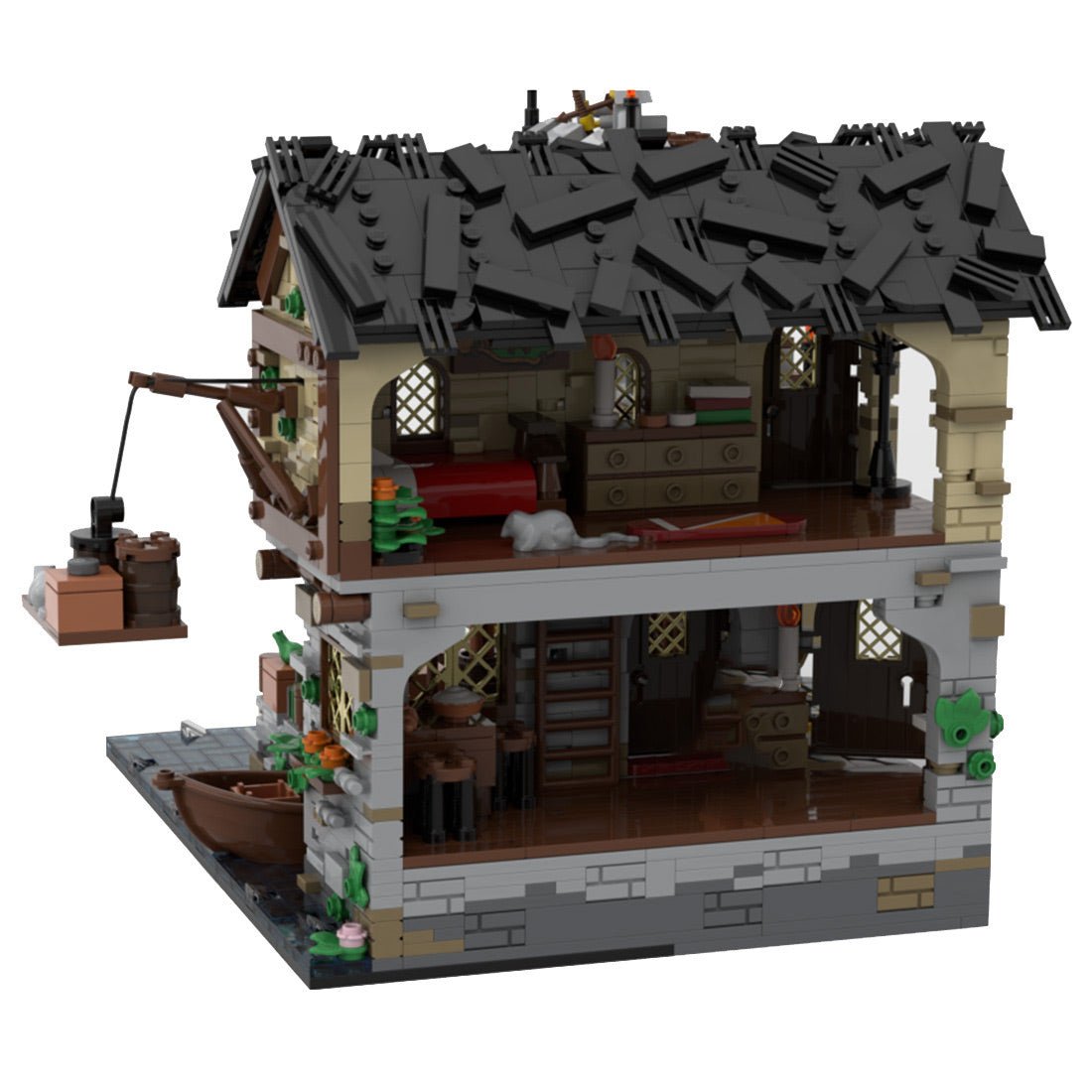 MOC - 124794 Medieval Harbor Klemmbausteine - LesDiy - Klemmbausteine