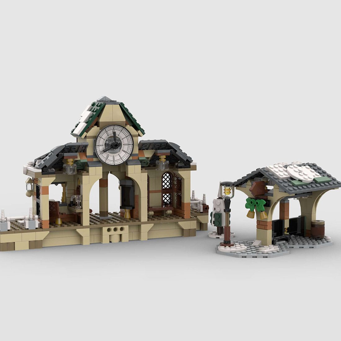 MOC - 124954 Little Winter Station Klemmbausteine - LesDiy - Klemmbausteine