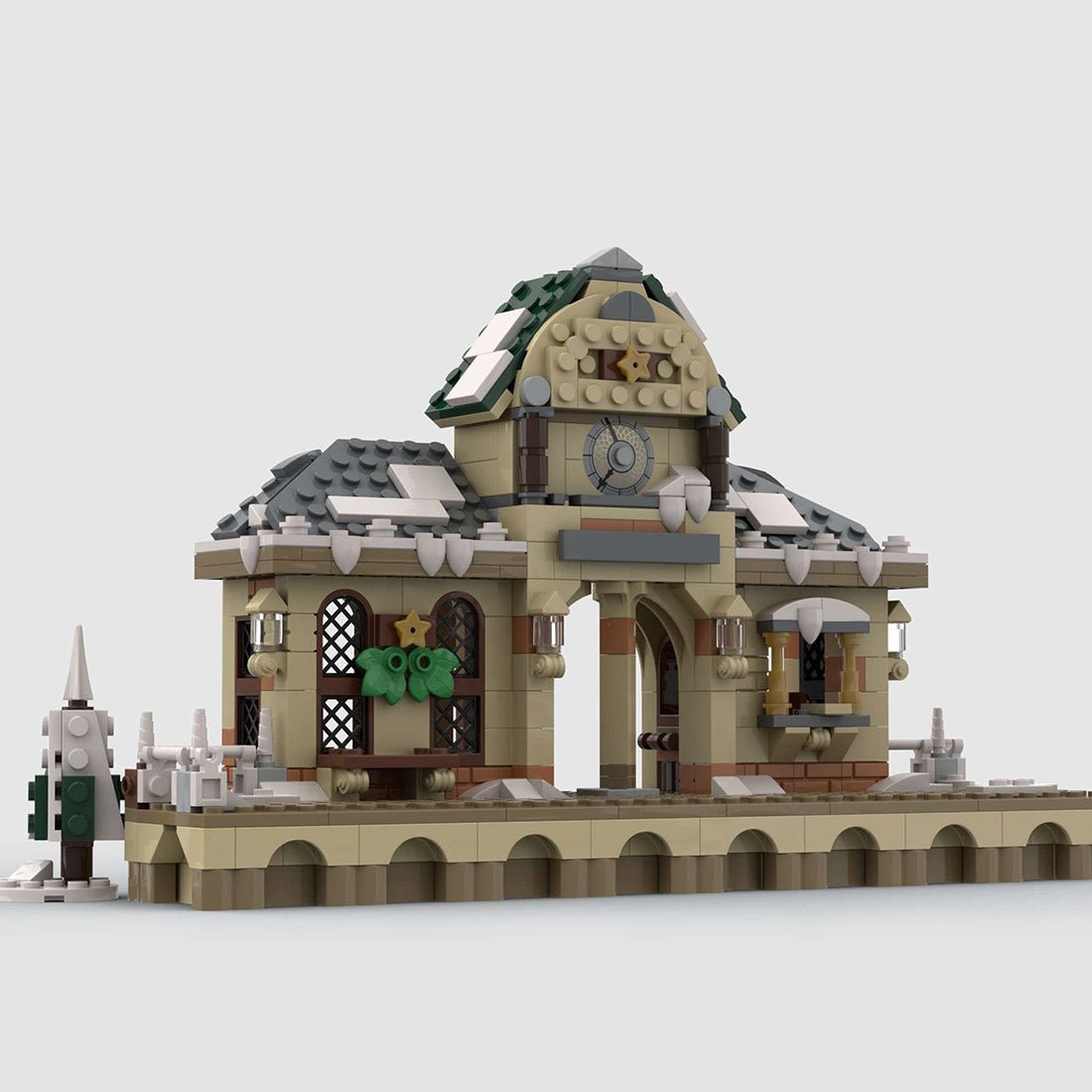 MOC - 124954 Little Winter Station Klemmbausteine - LesDiy - Klemmbausteine