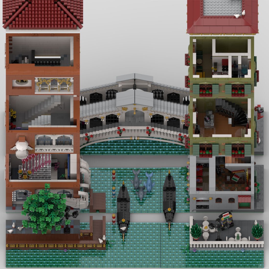 MOC - 125784 Canal Grande Venedig - LesDiy - Klemmbausteine