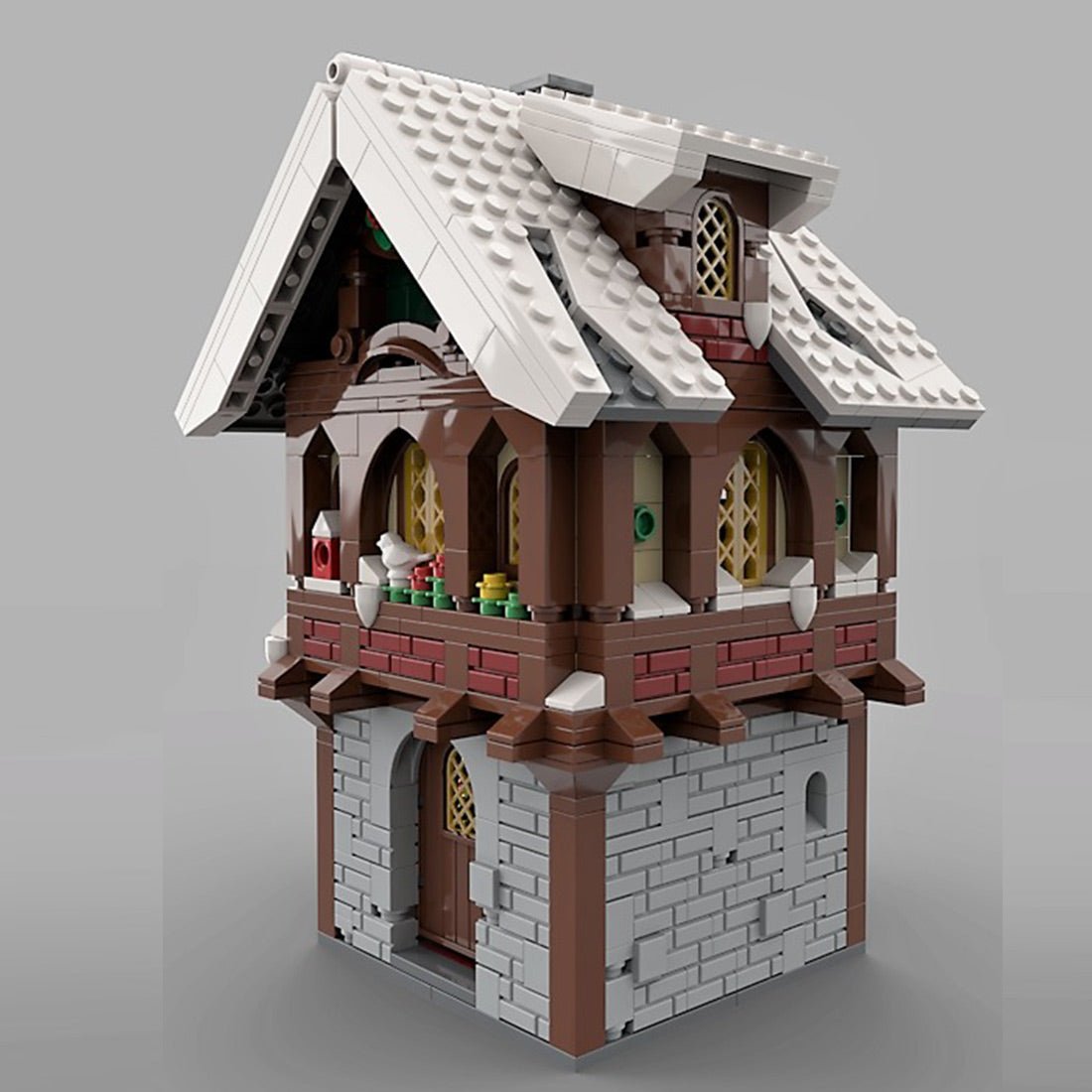 MOC - 126956 Winter Village House Klemmbausteine - LesDiy - Klemmbausteine