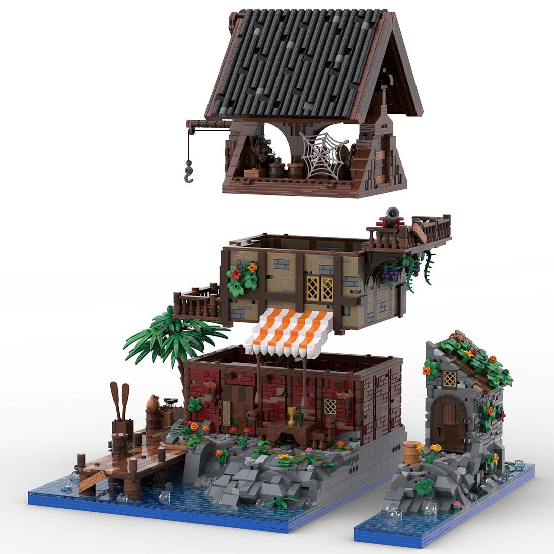 MOC - 128398 Pirate Van Dyke's Island （Compact Version） - LesDiy - Klemmbausteine