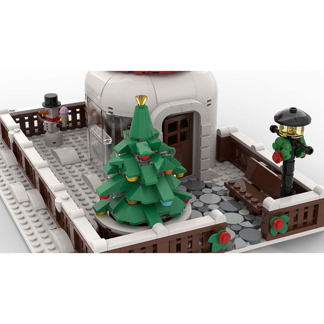 MOC - 128658 Snowman Hut Klemmbausteine - LesDiy - Klemmbausteine