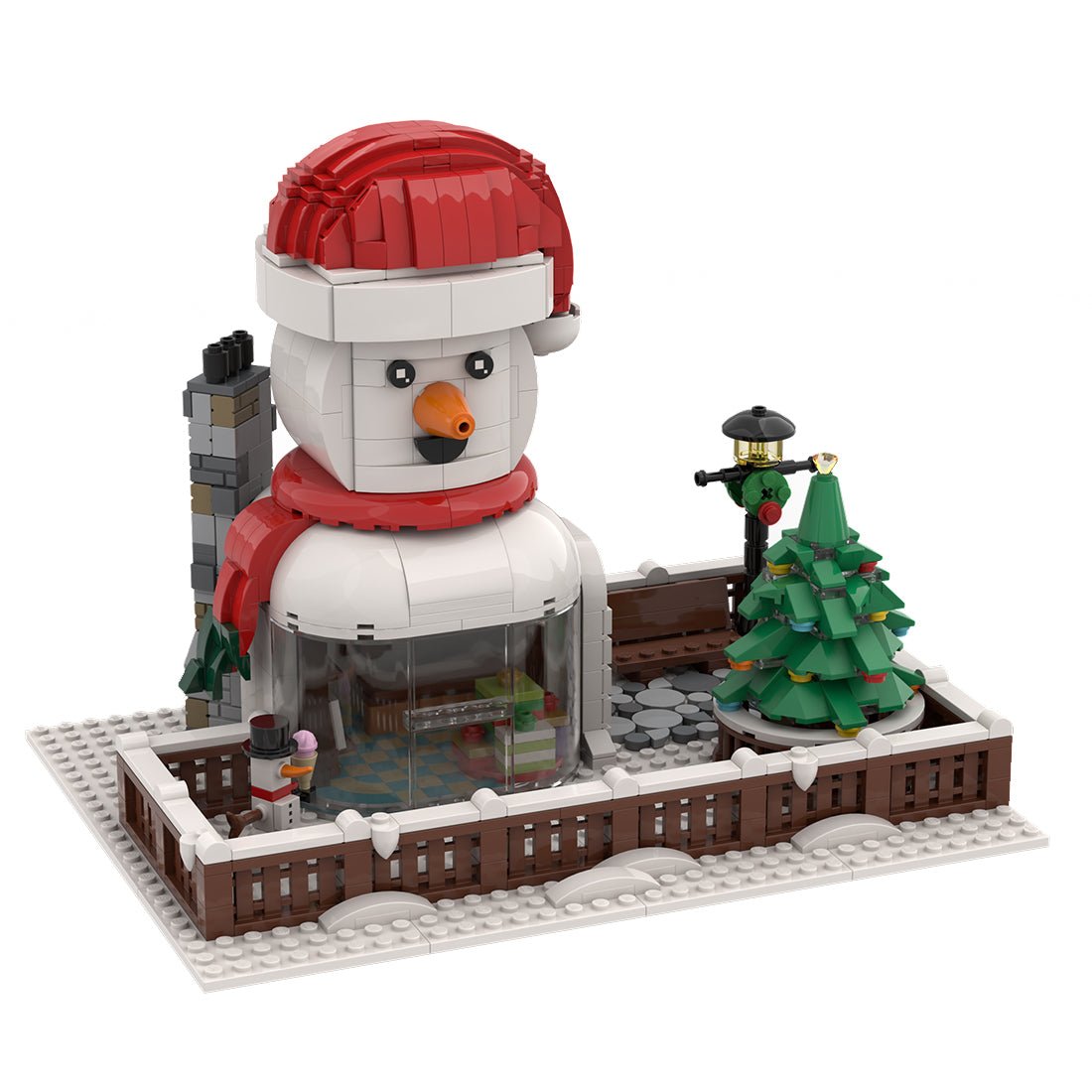 MOC - 128658 Snowman Hut Klemmbausteine - LesDiy - Klemmbausteine
