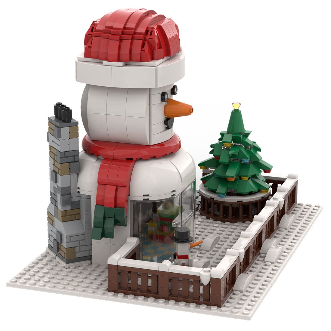 MOC - 128658 Snowman Hut Klemmbausteine - LesDiy - Klemmbausteine