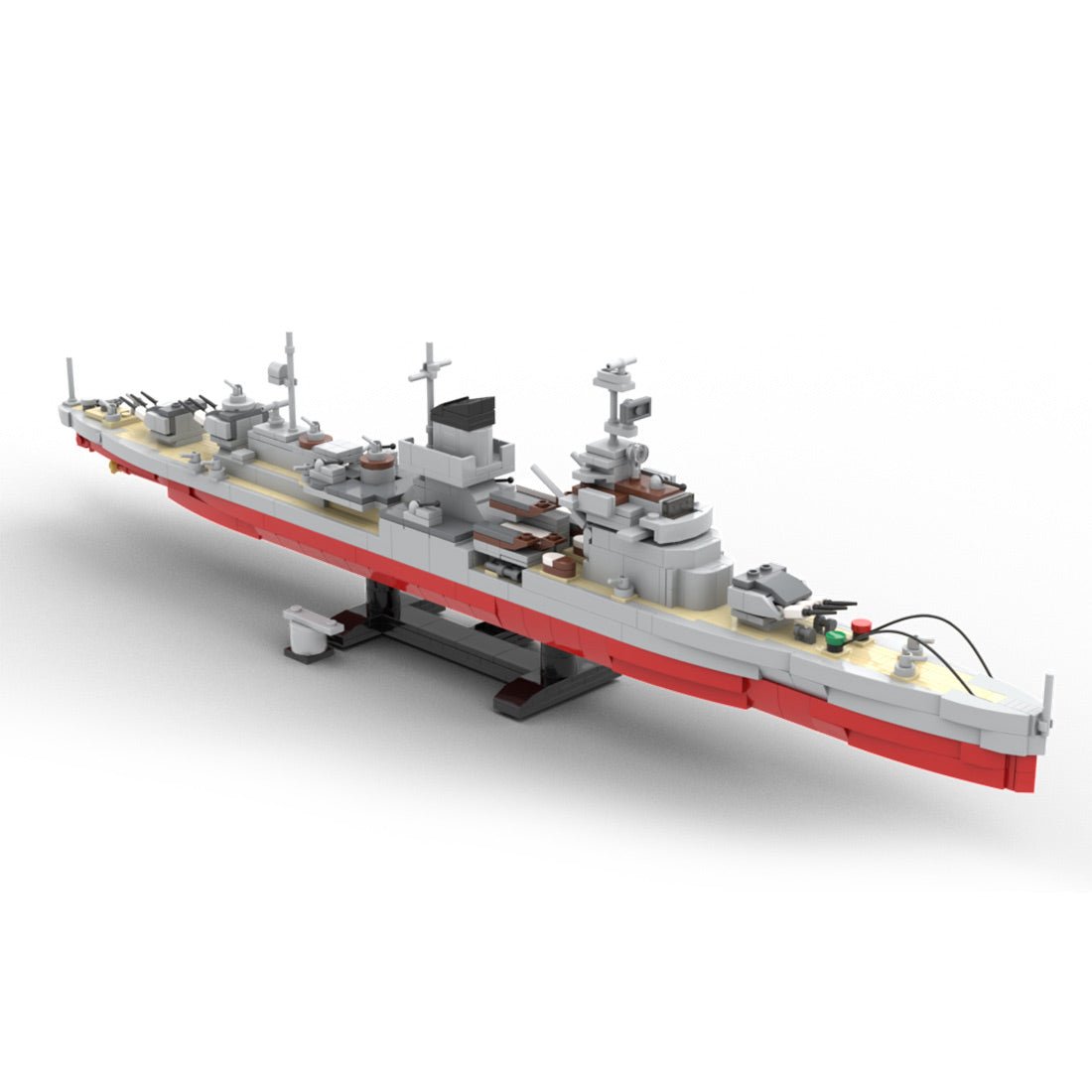 MOC 1/300 Leipzig - Klasse - Leichter Kreuzer im Maßstab Nürnberg - LesDiy - Klemmbausteine