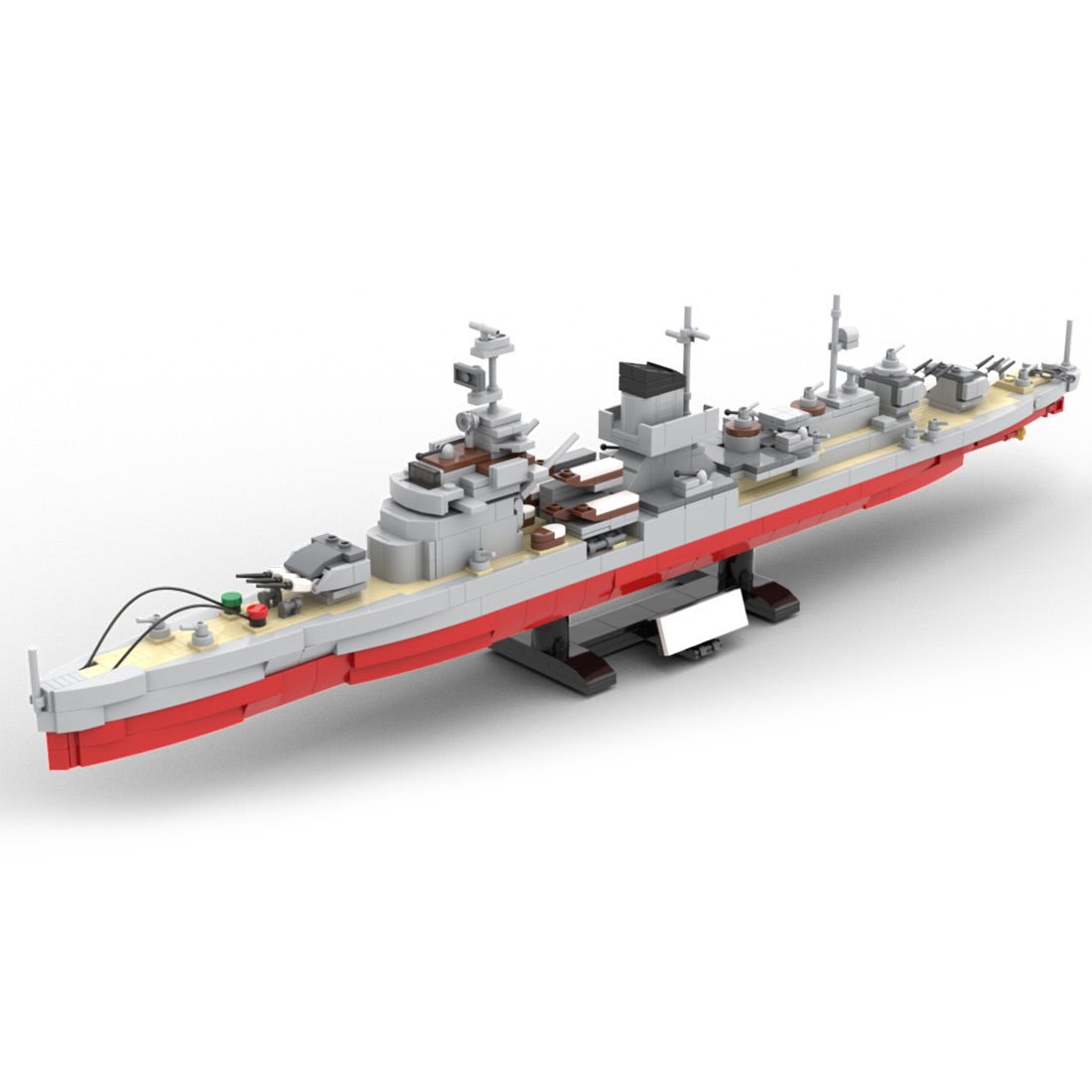 MOC 1/300 Leipzig - Klasse - Leichter Kreuzer im Maßstab Nürnberg - LesDiy - Klemmbausteine