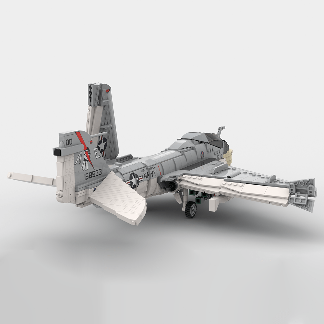 MOC - 130722 1:35 Scale A - 6E Intruder Klemmbausteine - LesDiy - Klemmbausteine