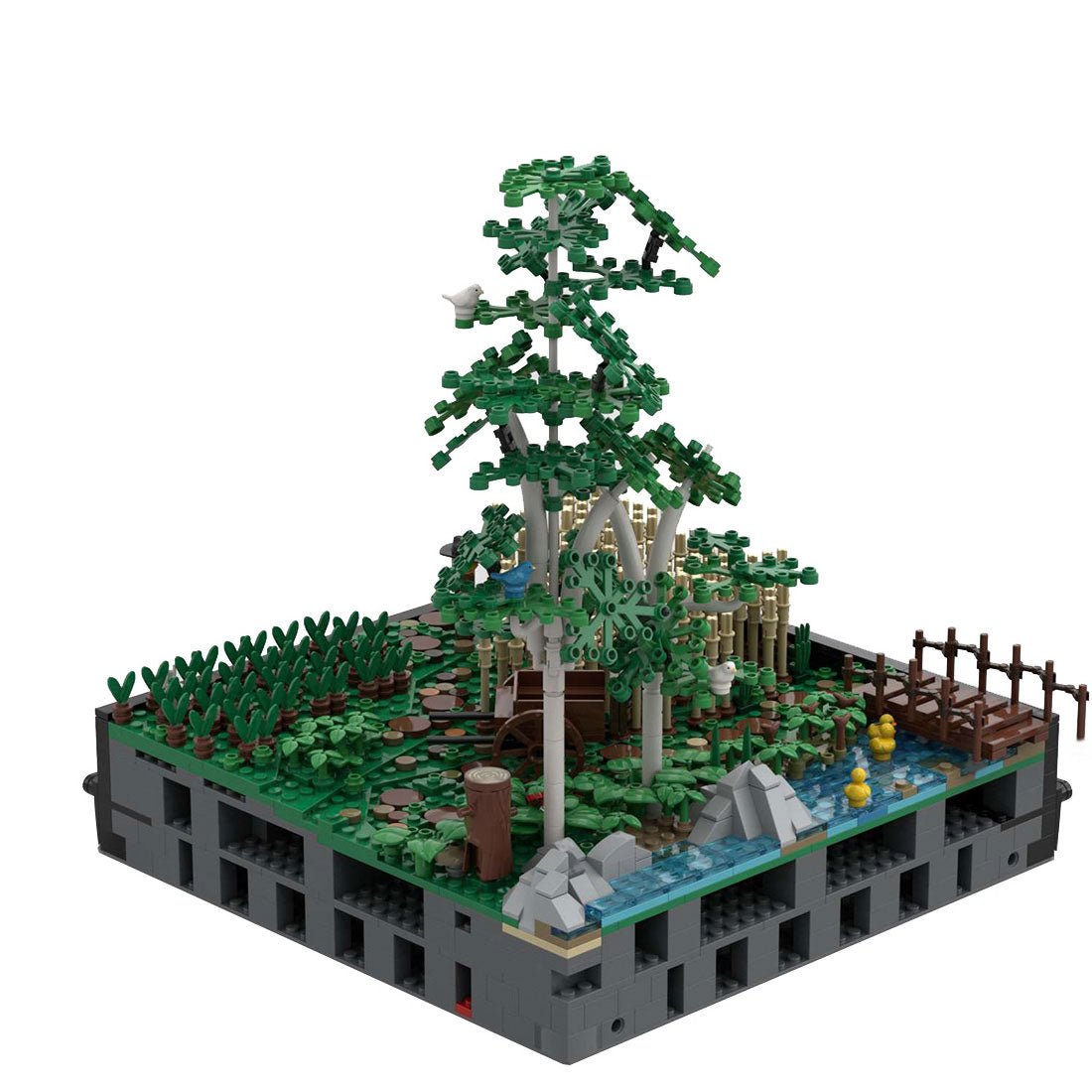 MOC - 131114 A4 – Landschaft mit Feldern und Bäumen Klemmbausteine - LesDiy - Klemmbausteine