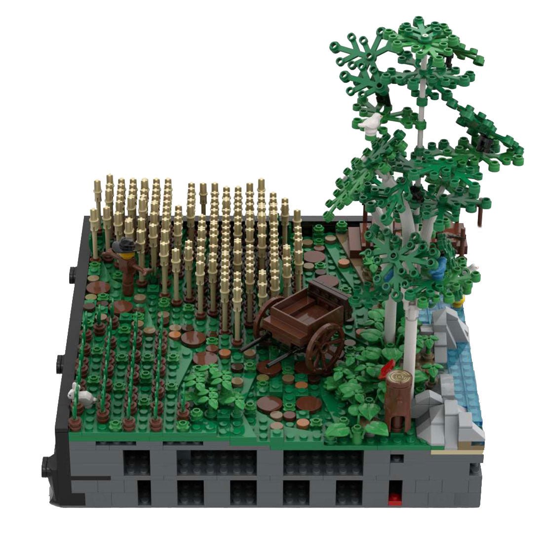 MOC - 131114 A4 – Landschaft mit Feldern und Bäumen Klemmbausteine - LesDiy - Klemmbausteine