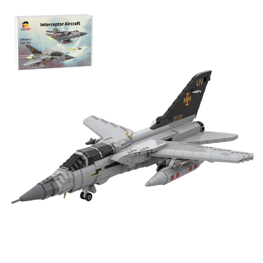 MOC - 131194 1:35 Scale Panavia Tornado ADV F.3 Klemmbausteine - LesDiy - Klemmbausteine