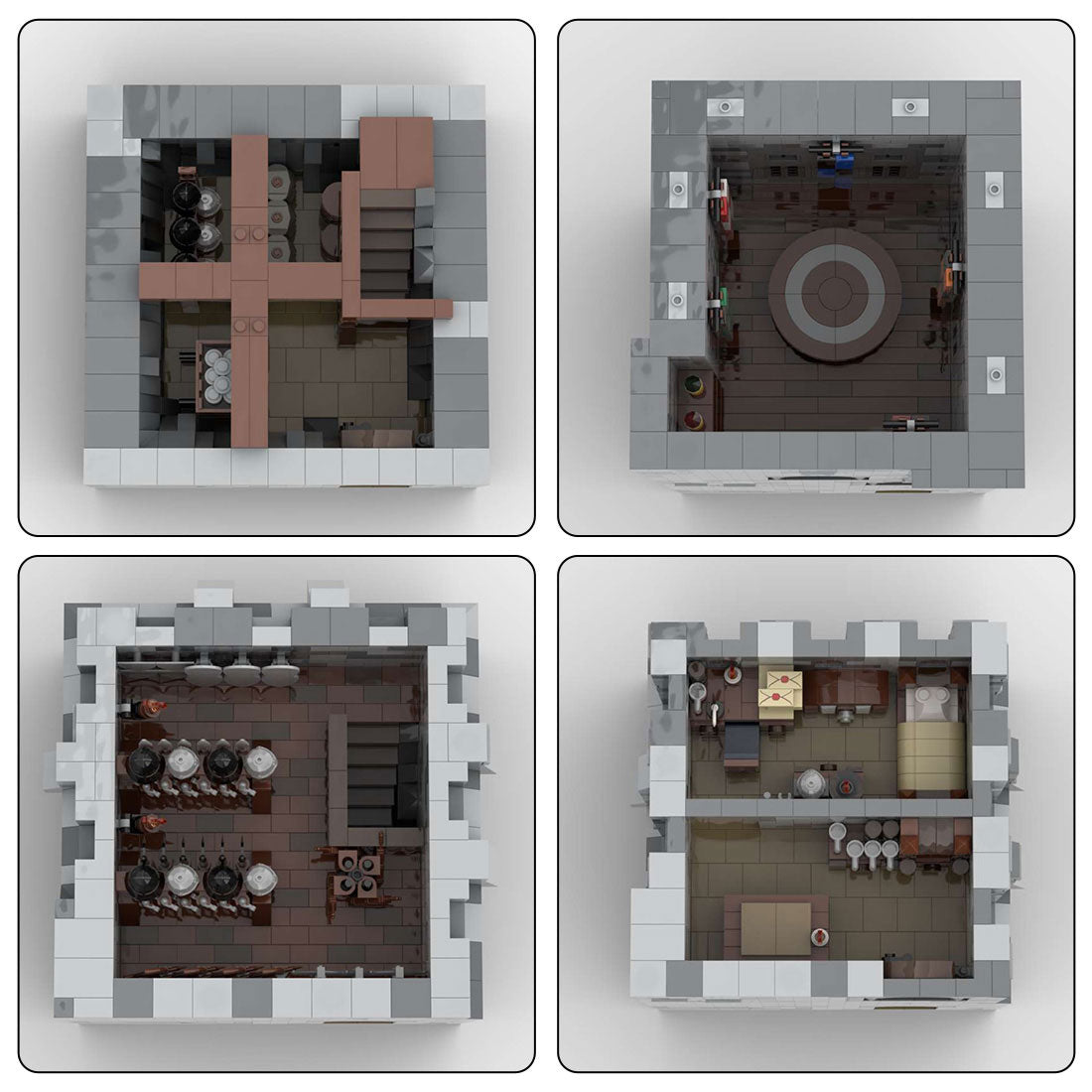 MOC - 131250 H15 Großer vorderer Turm Klemmbausteine - LesDiy - Klemmbausteine