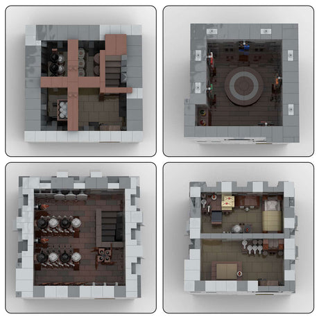 MOC - 131250 H15 Großer vorderer Turm Klemmbausteine - LesDiy - Klemmbausteine