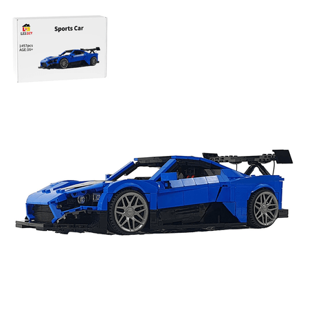 MOC - 131257 Zenvo TSR - S Klemmbausteine(Blue) - LesDiy - Klemmbausteine