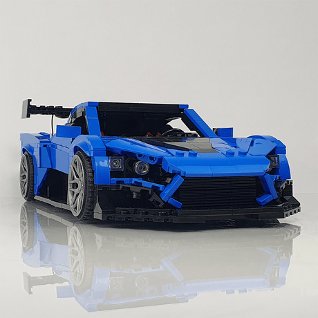 MOC - 131257 Zenvo TSR - S Klemmbausteine(Blue) - LesDiy - Klemmbausteine