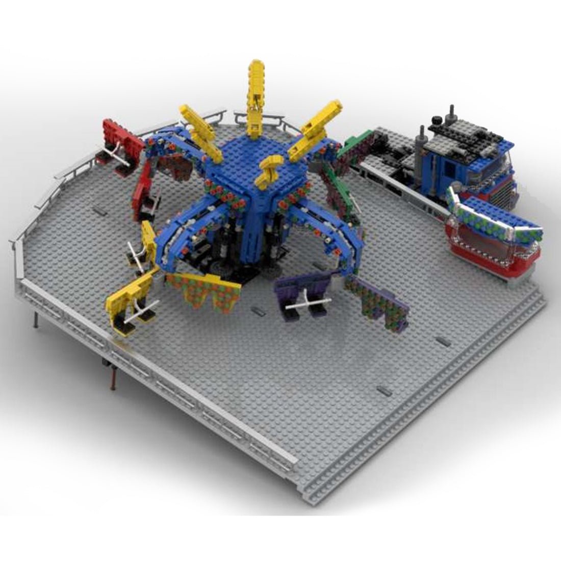 MOC - 132481 Extreme Orbiter Fairground Ride Klemmbausteine - LesDiy - Klemmbausteine