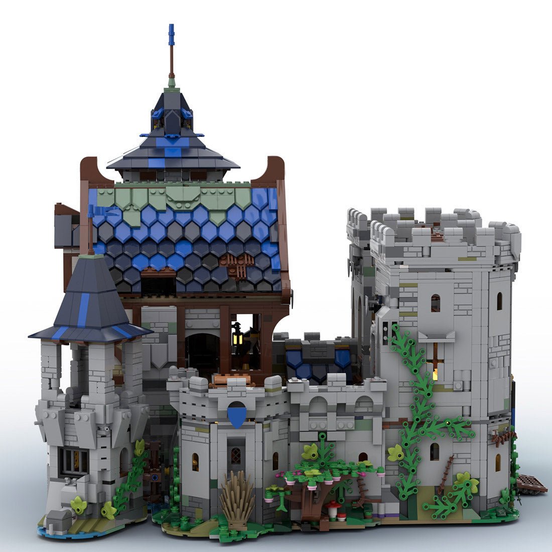 MOC-132661 Black Falcon Fortress Building Blocks - LesDiy