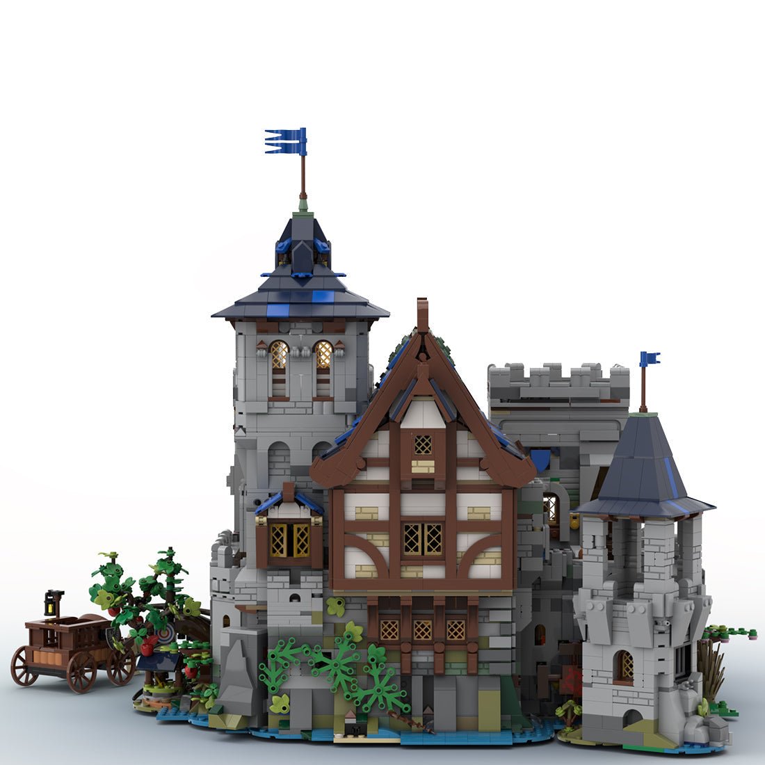 MOC - 132661 Festung des Schwarzen Falken Klemmbausteine - LesDiy - Klemmbausteine