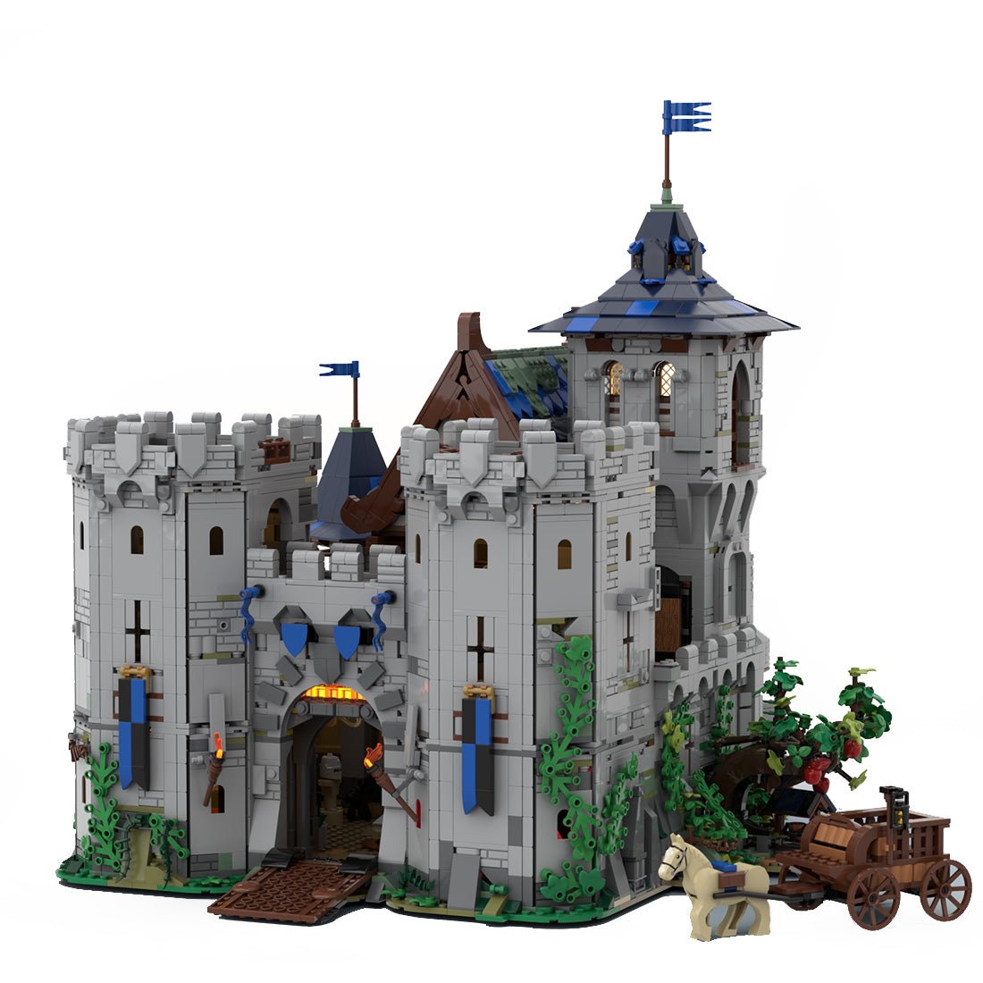 MOC - 132661 Festung des Schwarzen Falken Klemmbausteine - LesDiy - Klemmbausteine