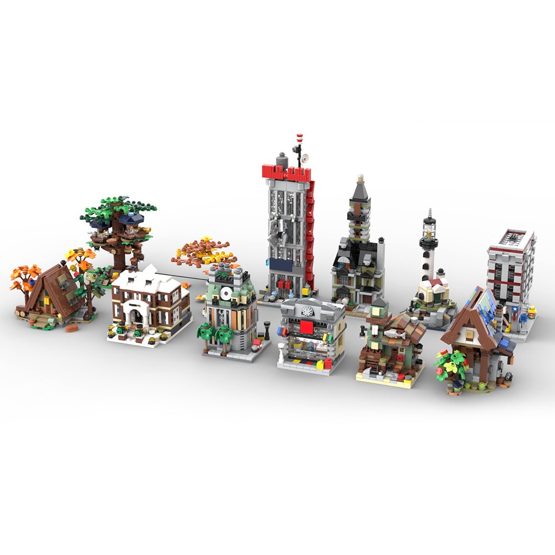 MOC - 133232 Mini Modulars - The "Others" Collection Klemmbausteine - LesDiy - Klemmbausteine