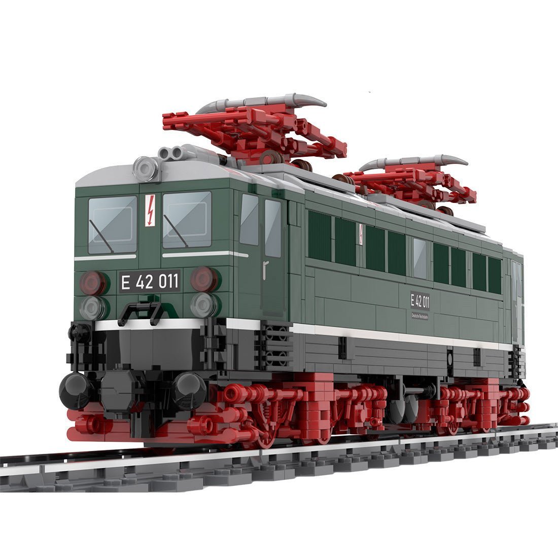MOC - 133607 Electric Locomotive BR E42 (Holzroller) Klemmbausteine - LesDiy - Klemmbausteine