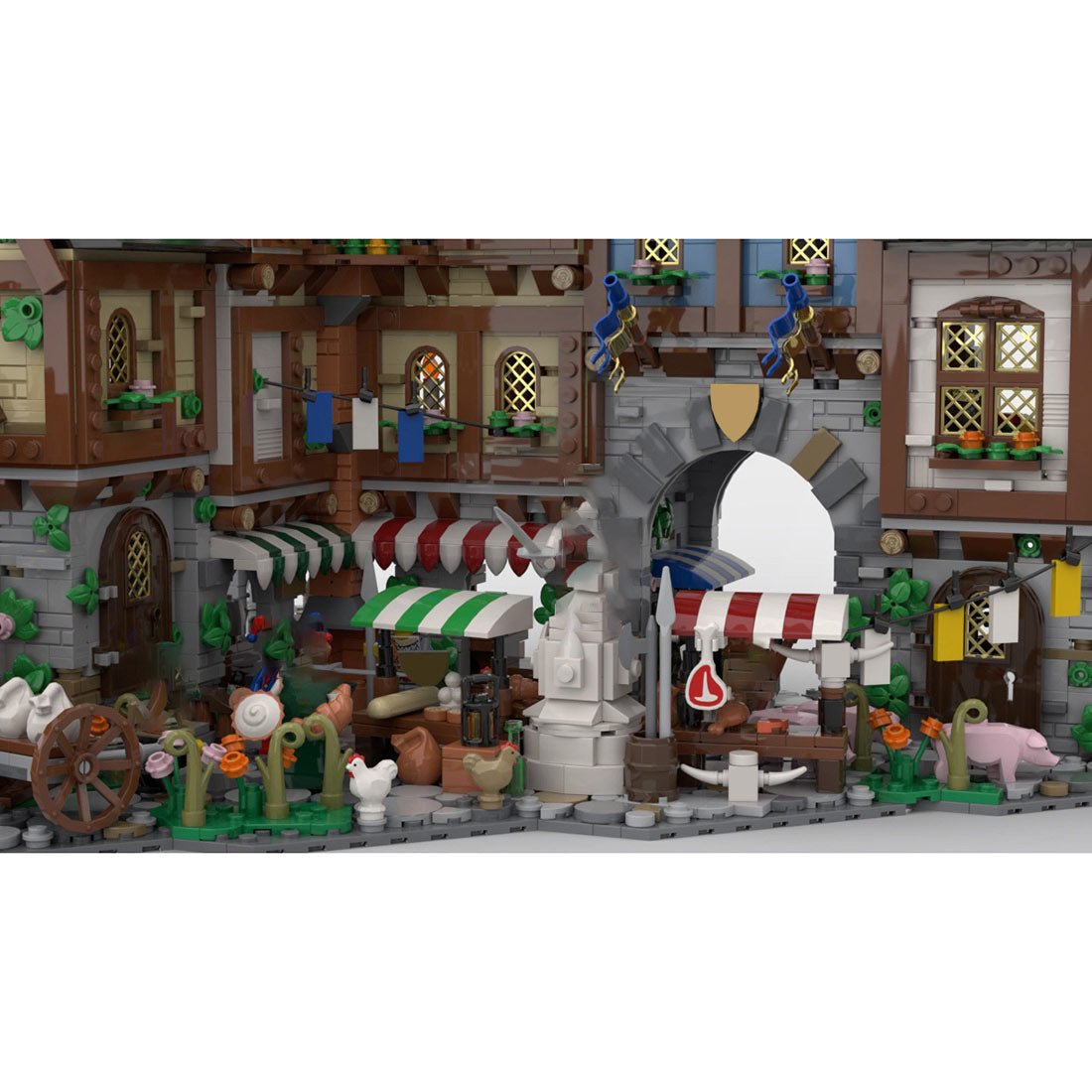 MOC - 134085 Medieval Town Centre Klemmbausteine - LesDiy - Klemmbausteine