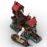 MOC - 136695 Wolfpack Tower & Medieval Ship Klemmbausteine - LesDiy - Klemmbausteine
