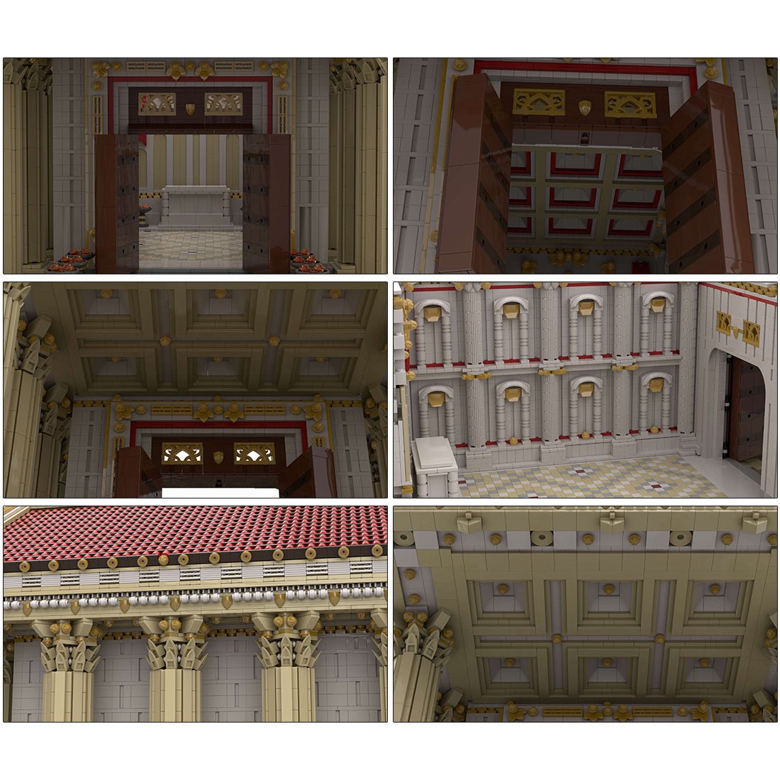 MOC - 136729 Antiker römischer Tempel Klemmbausteine - LesDiy - Klemmbausteine