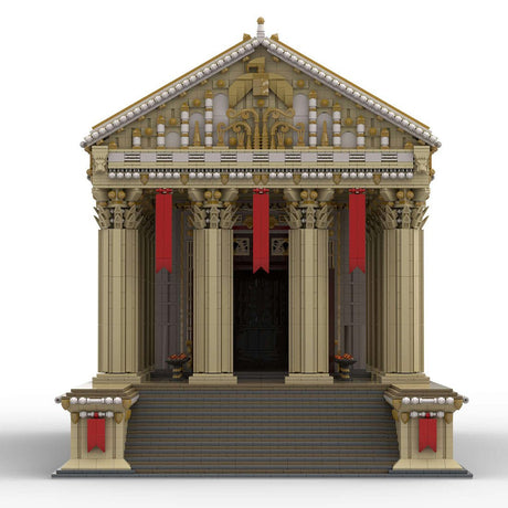 MOC - 136729 Antiker römischer Tempel Klemmbausteine - LesDiy - Klemmbausteine