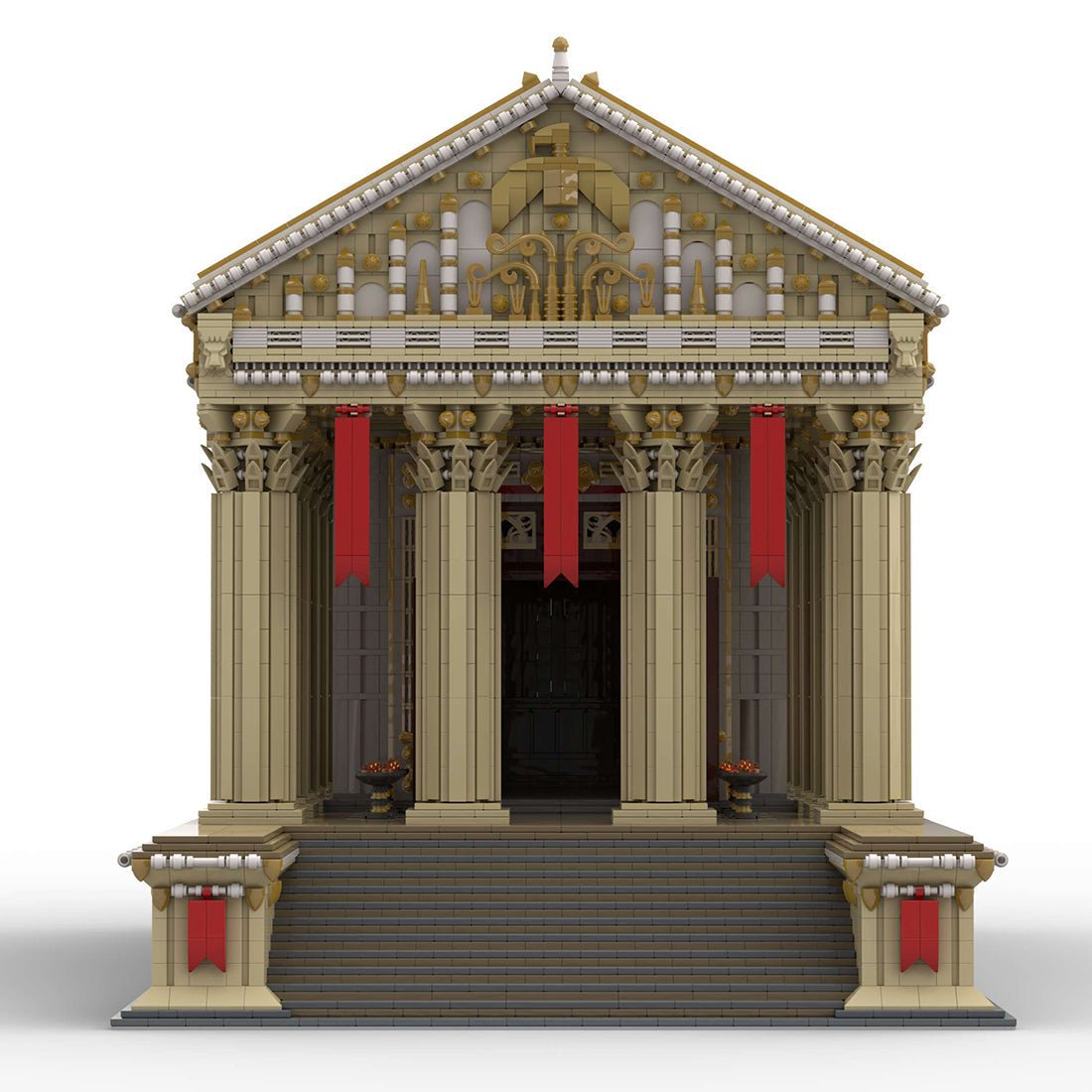 MOC - 136729 Antiker römischer Tempel Klemmbausteine - LesDiy - Klemmbausteine