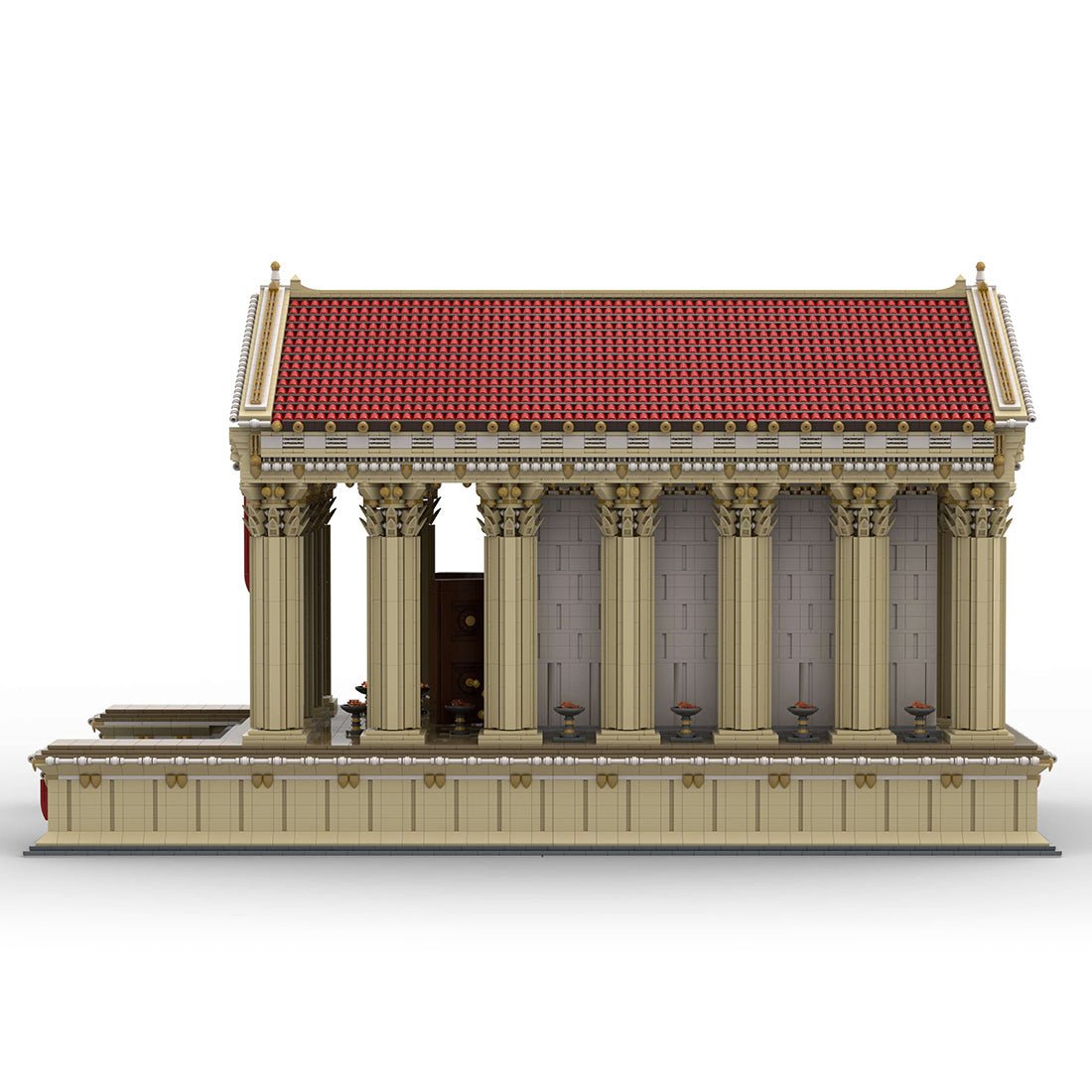 MOC - 136729 Antiker römischer Tempel Klemmbausteine - LesDiy - Klemmbausteine