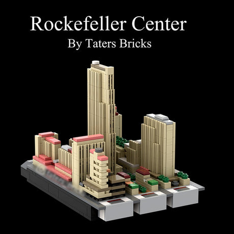 MOC - 138111 1/2000 Scale Rockefeller Center - NYC Klemmbausteine - LesDiy - Klemmbausteine