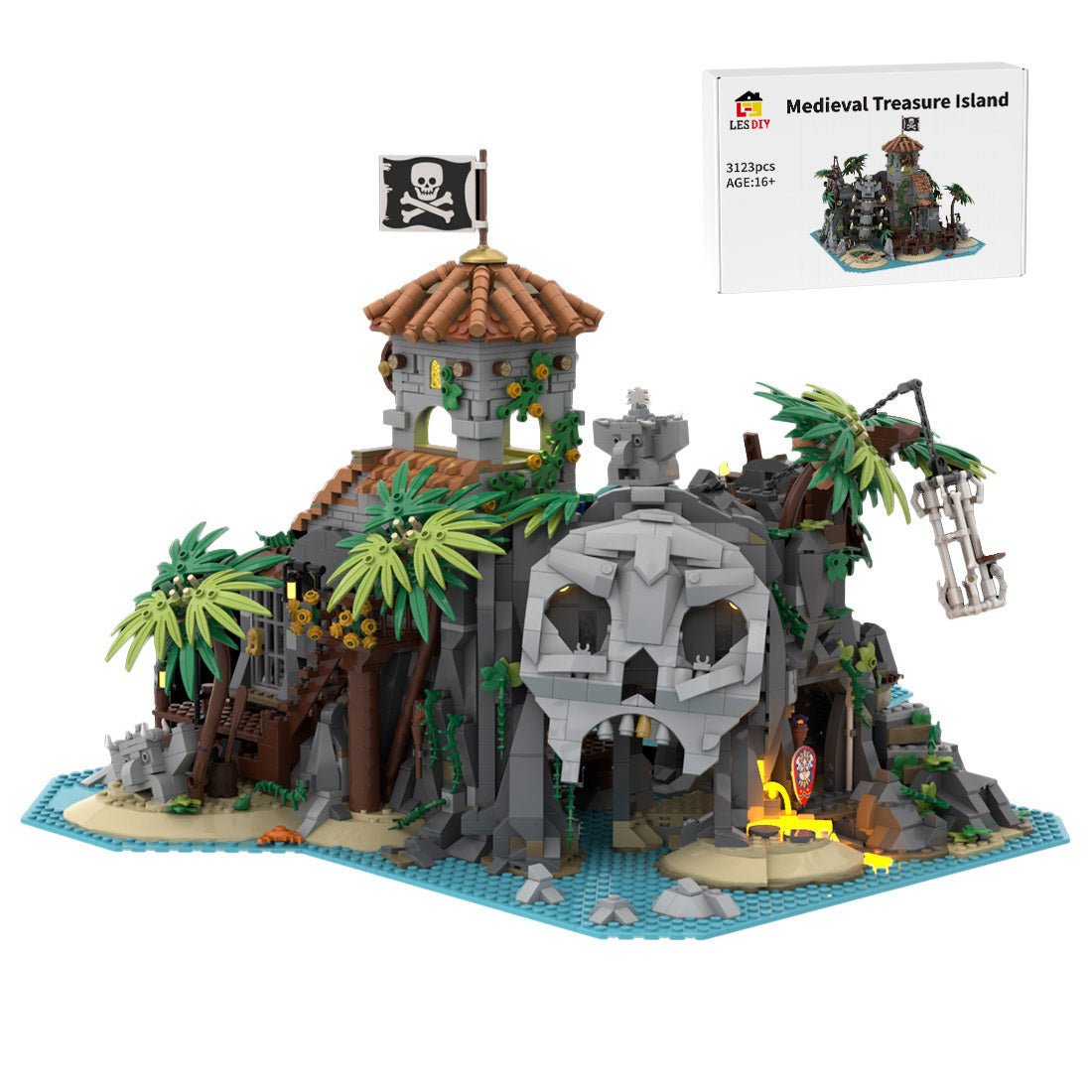 MOC - 138516 Treasure Island - Pirates of Barracuda Bay Klemmbausteine - LesDiy - Klemmbausteine