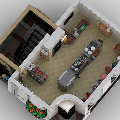 MOC - 139508 Modular Car Showroom Klemmbausteine - LesDiy - Klemmbausteine