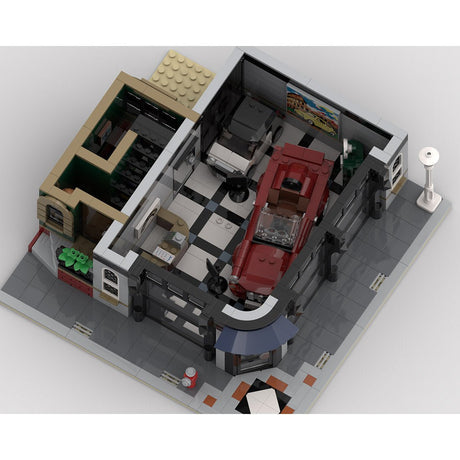 MOC - 139508 Modular Car Showroom Klemmbausteine - LesDiy - Klemmbausteine