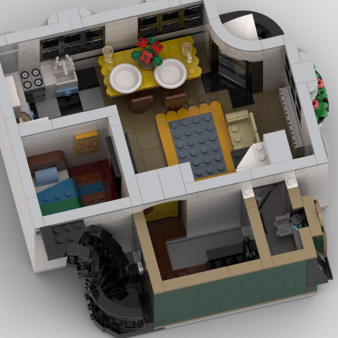 MOC - 139508 Modular Car Showroom Klemmbausteine - LesDiy - Klemmbausteine