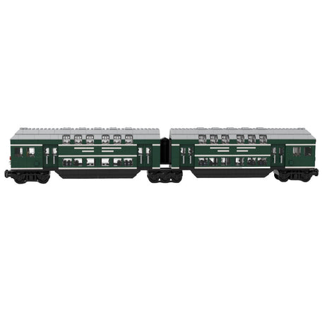 MOC - 139977 German Doppelstockwagen train car vagon Klemmbausteine - LesDiy - Klemmbausteine