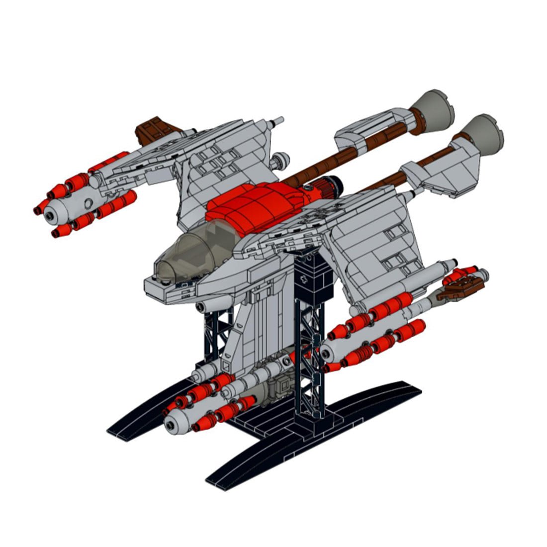 MOC-142914 Terran Wraith Klemmbausteine-LesDiy-Klemmbausteine