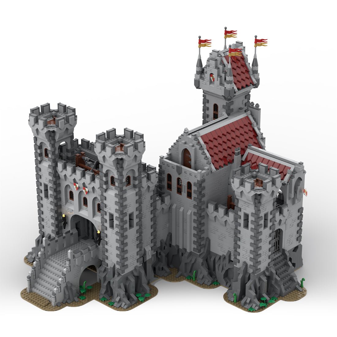 MOC - 143001 Red Lions Castle II Klemmbausteine - LesDiy - Klemmbausteine