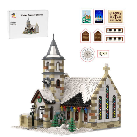 MOC - 147549 Winter Country Church für die Geburtskirche - LesDiy - Klemmbausteine