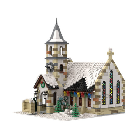 MOC - 147549 Winter Country Church für die Geburtskirche - LesDiy - Klemmbausteine