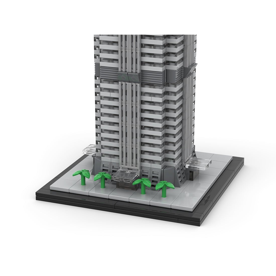 MOC - 148580 Jin Mao Tower 1:800 Scale Klemmbausteine - LesDiy - Klemmbausteine